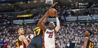 Miami Heat se adelanta y vence el primer juego de los Playoffs