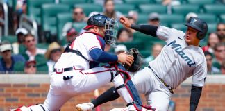 Los Marlins de Miami vuelven a vencer a los Bravos de Atlanta, 5 carreras por 4; ganando la serie particular entre ambos equipos