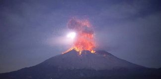 Volcán Sakurajima erupción Japón