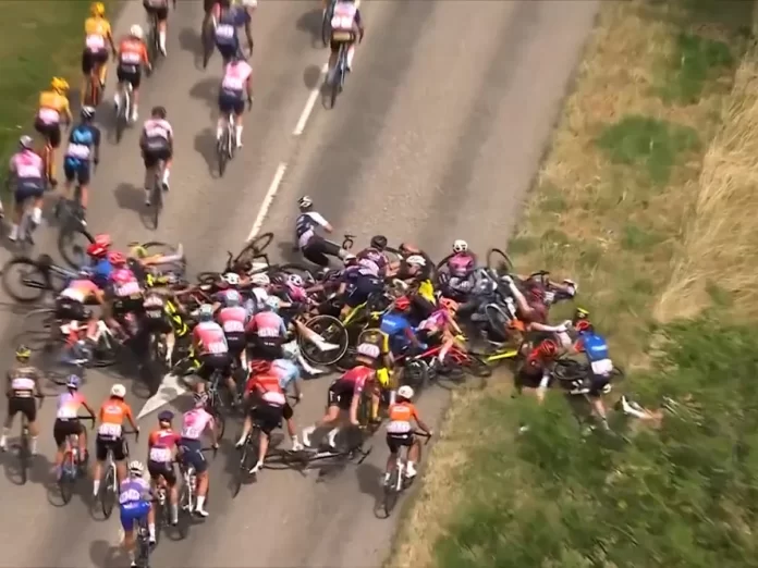 Accidente Tour francia femenino