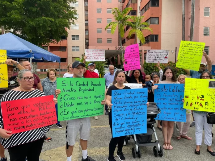 familias desalojadas edificio miami-dade-miaminews24