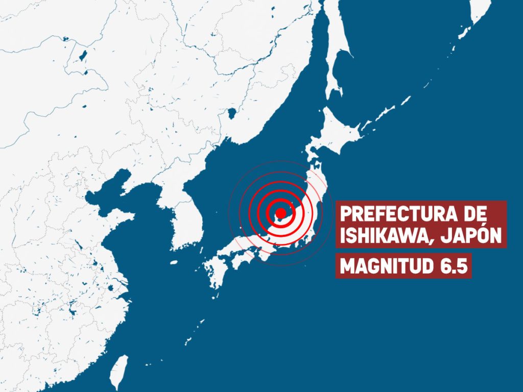 Sismo 6 centro japón- 