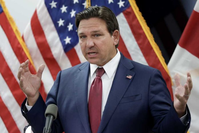 Florida Governor Ron DeSantis Holds A News Conference In Miami