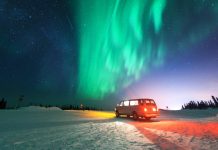 Auroras boreales iluminan EEUU, un espectáculo solar visible hasta en Florida