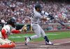 Los Yankees blanquean a Gigantes en una jornada histórica para el béisbol