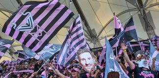La afición del Inter Miami celebra el estreno del Nu Stadium a pesar del empate