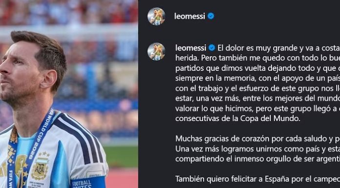 Messi rompe el silencio tras la derrota de Argentina en la final del Mundial: “Va a costar que cierre esta herida”